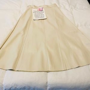 Faux leather skirt